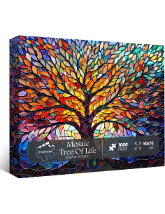 Rompecabezas de Mosaico PICKFORU Árbol de la Vida 1000 Piezas 2