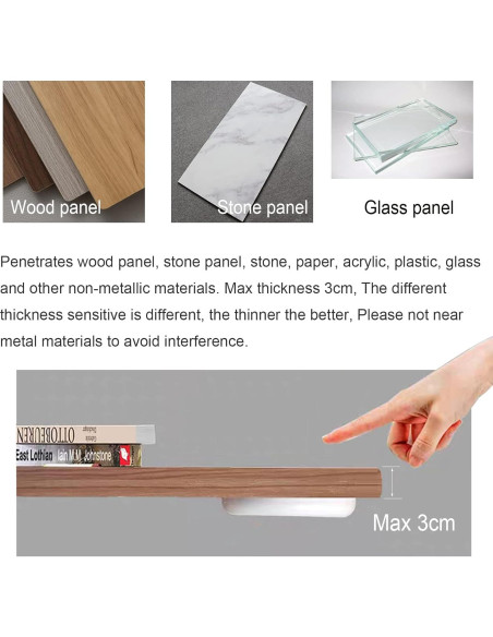 Interruptor Táctil Oculto Yogcow 250V 2A para Lámparas