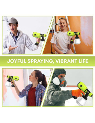 Pistola de Pintura Eléctrica LESONJOY JH-LG 1000W Verde