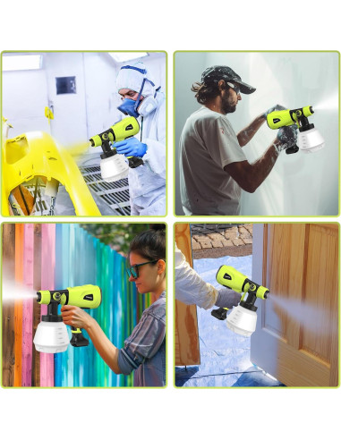 Pistola de Pintura Eléctrica LESONJOY JH-LG 1000W Verde