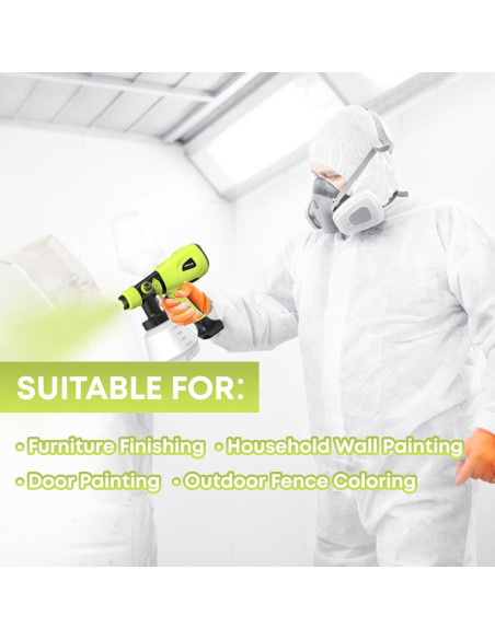 Pistola de Pintura Eléctrica LESONJOY JH-LG 1000W Verde