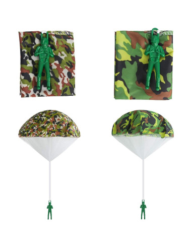 Paquete de 6 Paracaídas Camo Ledorr para Niños 3-10 Años