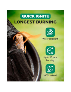 Iniciadores de fuego natural WH 54 pcs - Larga duración 2