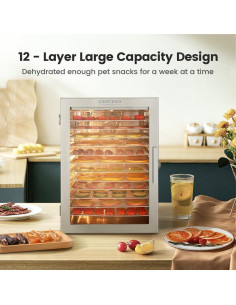 Deshidratadora de Alimentos Cercker 12 Bandejas Acero Inoxidable 2