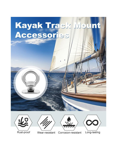 Accesorios de Montaje en Riel WENHUALI para Kayak 12 Piezas