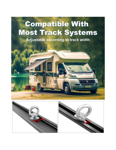 Accesorios de Montaje en Riel WENHUALI para Kayak 12 Piezas