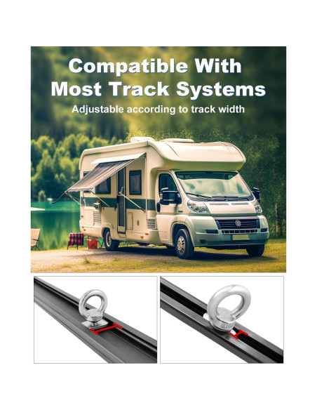 Accesorios de Montaje en Riel WENHUALI para Kayak 12 Piezas