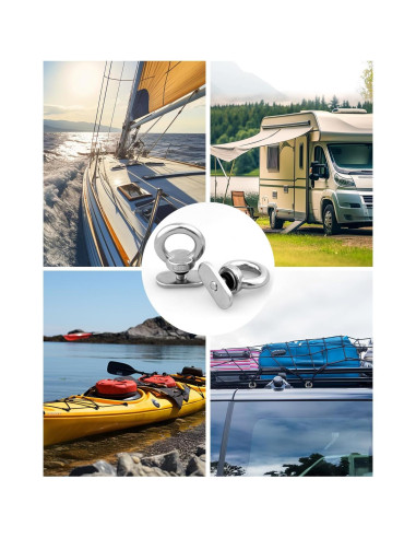 Accesorios de Montaje en Riel WENHUALI para Kayak 12 Piezas