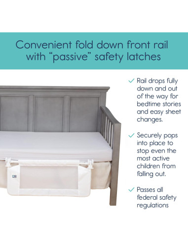 Barandilla Convertible Hiccapop para Cuna 83.8x40.6cm