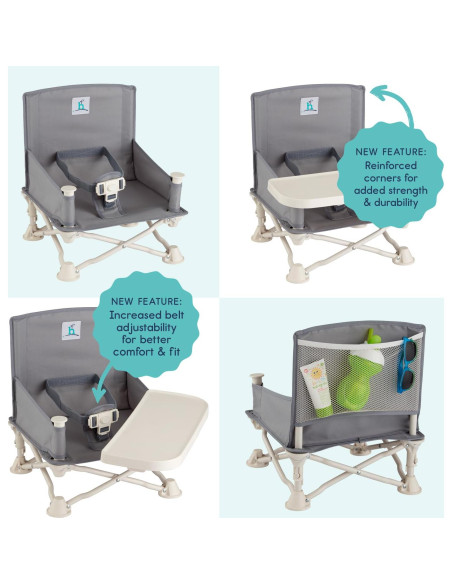 Asiento Elevador Hiccapop OmniBoost Plegable para Bebé