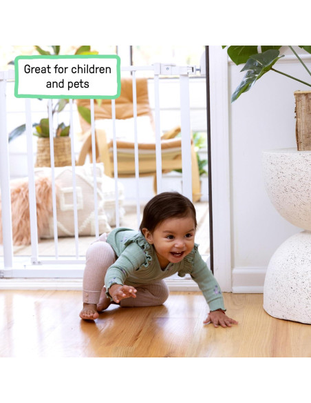 Puerta para Mascotas Ingenuity 30-37 cm Ancha Blanca