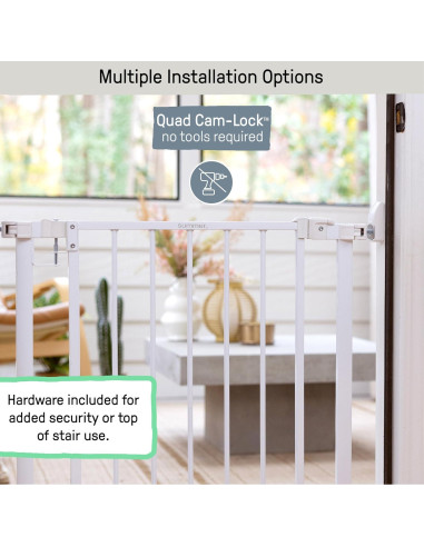 Puerta para Mascotas Ingenuity 30-37 cm Ancha Blanca