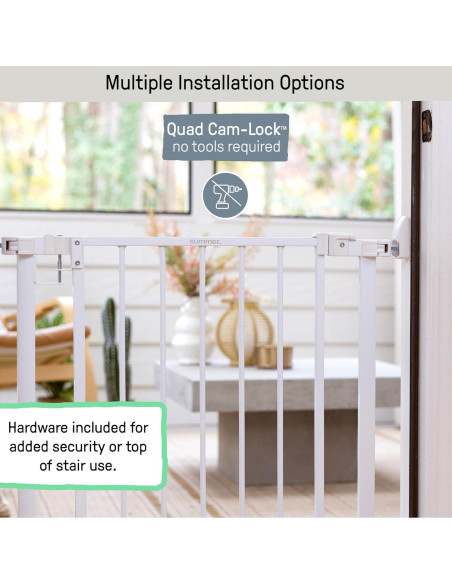 Puerta para Mascotas Ingenuity 30-37 cm Ancha Blanca