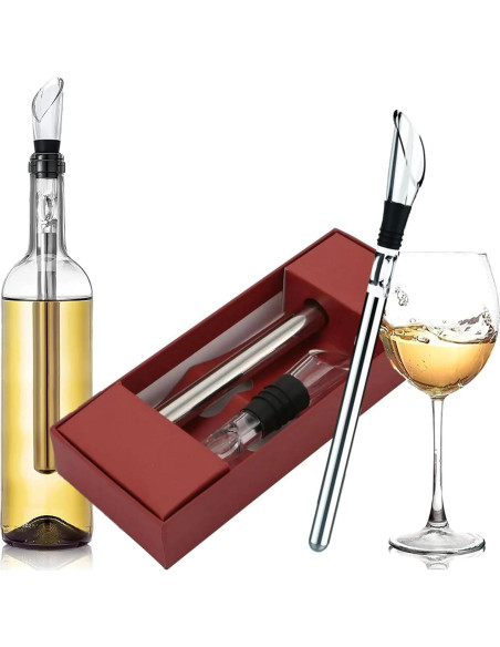 Stick Enfriador de Vino 3 en 1 Acero Inoxidable TD66084