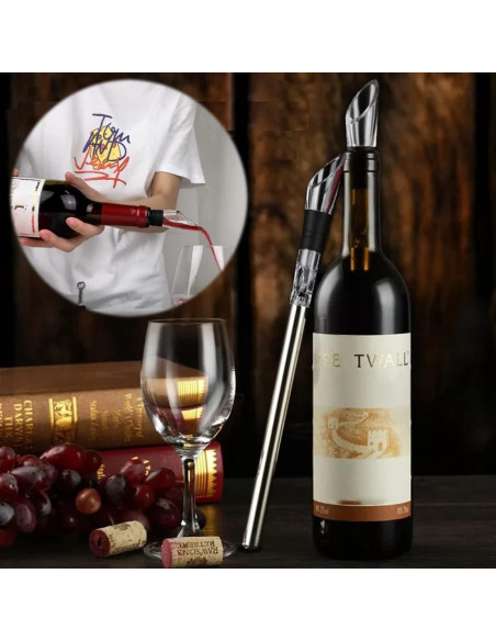 Stick Enfriador de Vino 3 en 1 Acero Inoxidable TD66084