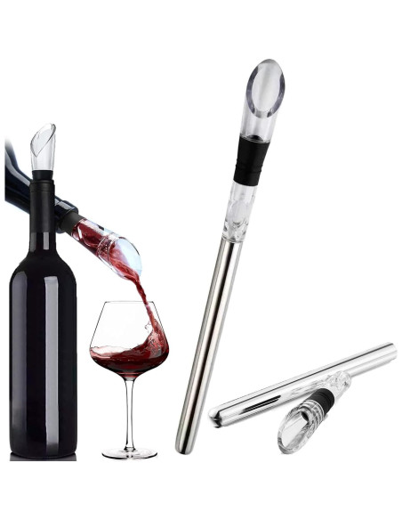 Stick Enfriador de Vino 3 en 1 Acero Inoxidable TD66084