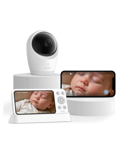 Monitor de Bebé eufy E21 4K UHD Pantalla 5'' Batería 5000mAh