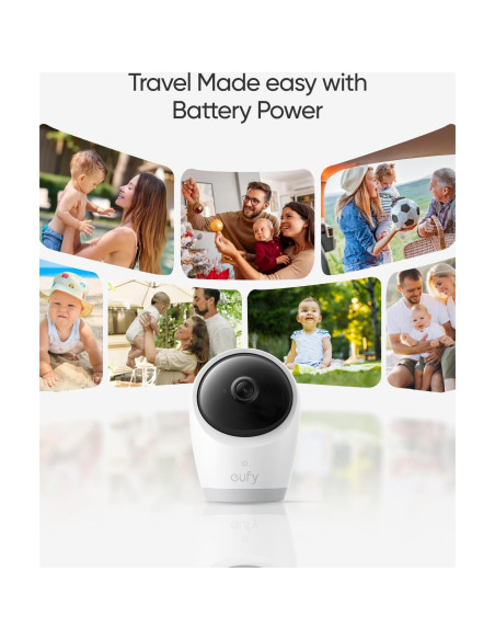 Monitor de Bebé eufy E21 4K UHD Pantalla 5'' Batería 5000mAh