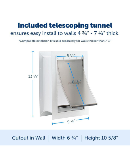 Puerta para Mascotas PetSafe Telescópica Pequeña 6.8 kg