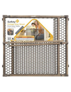 Puerta de Seguridad Safety 1st Ajustable 71-107 cm Madera Gris