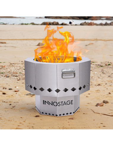 Hoguera Portátil INNO STAGE 53 cm Acero Inoxidable Sin Humo