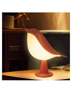 Lámpara de Mesa Inalámbrica Vquand Bird, Luz Nocturna 3 Colores
