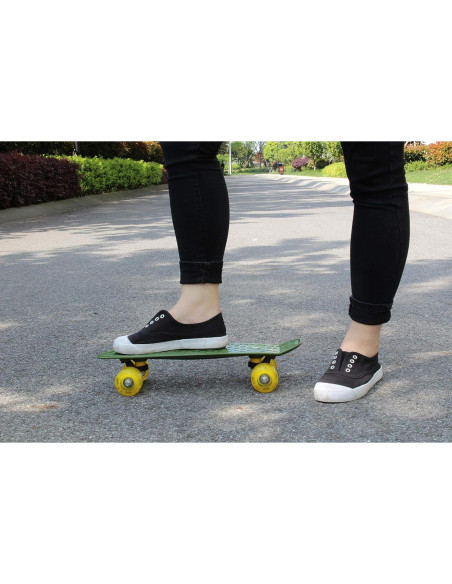 Skateboard Mini Cyboard Verde Militar 43 cm para Principiantes