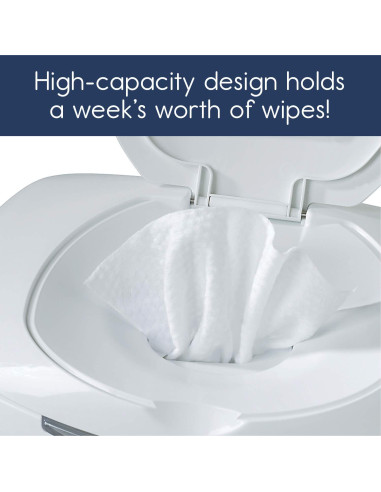 Calentador de Toallitas Húmedas Hiccapop Blanco con Luz Nocturna