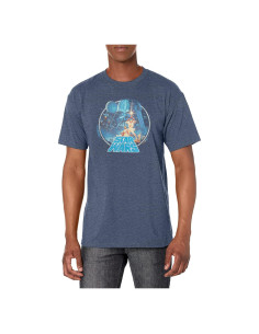 Camiseta Gráfica Star Wars Vintage Fifth Sun Azul Marino