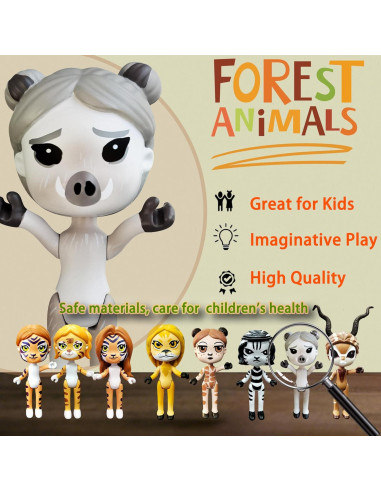 Figura de Acción Cerdito Bosque Plenty More 8cm Juguete Educativo