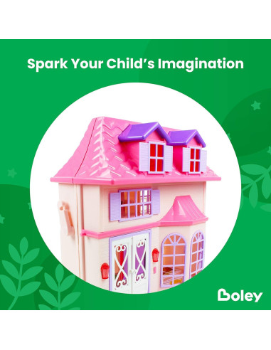 Casa de Muñecas Americana Boley - 21 Piezas Interactivas