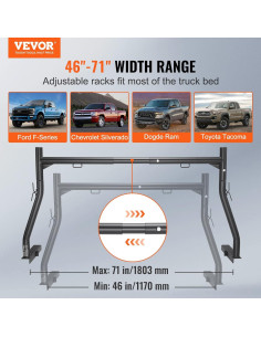 Soporte de Escalera VEVOR Extensible 116-180 cm 800 kg 2
