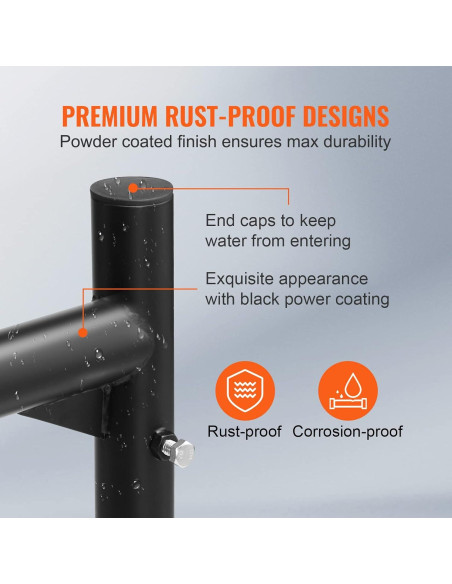 Soporte de Escalera VEVOR Extensible 116-180 cm 800 kg