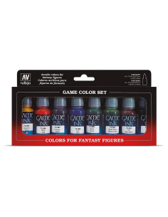Juego de Pintura Vallejo Set 8 Colores 17 ml Acrílico