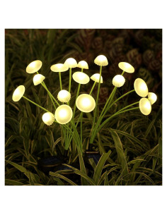 Luces de Jardín Solar Rieyue, Paquete de 2, LED Doble Modo