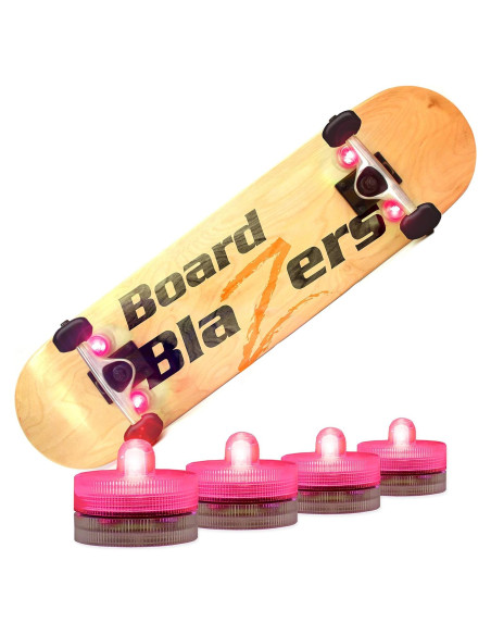 Luces LED para Skateboard Board Blazers Rosa Poppin