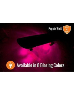 Luces LED para Skateboard Board Blazers Rosa Poppin 2