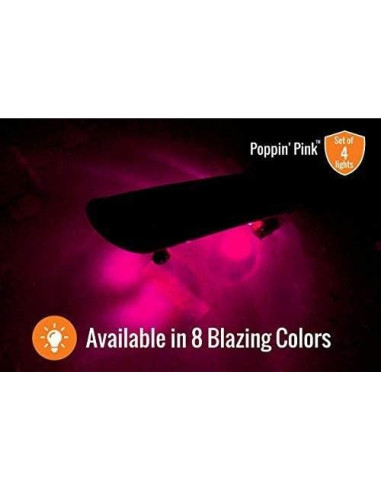 Luces LED para Skateboard Board Blazers Rosa Poppin