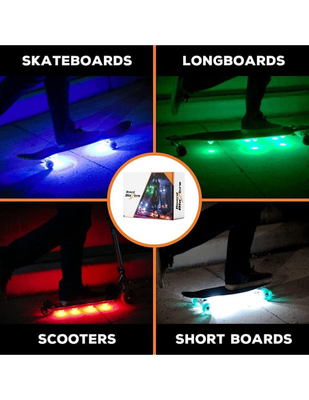 Luces LED para Skateboard Board Blazers Rosa Poppin