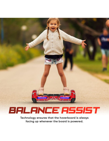 Hoverboard Emaxusa Araña 6.5" Bluetooth LED Seguridad UL2272