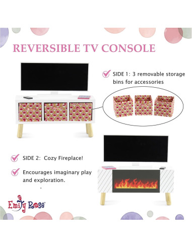 Conjunto de Muebles de Sala para Muñecas Emily Rose 18"