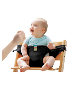 Arnés de Seguridad Lychee para Silla Alta Bebé Negro