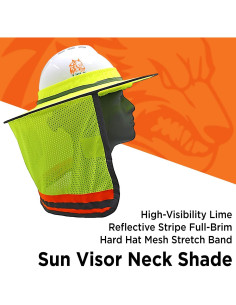 Sombrero de Seguridad WOLF Industrial Reflectante Naranja 2