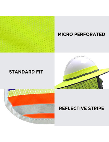 Sombrero de Seguridad WOLF Industrial Reflectante Naranja