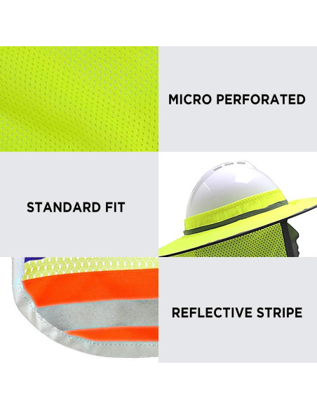 Sombrero de Seguridad WOLF Industrial Reflectante Naranja