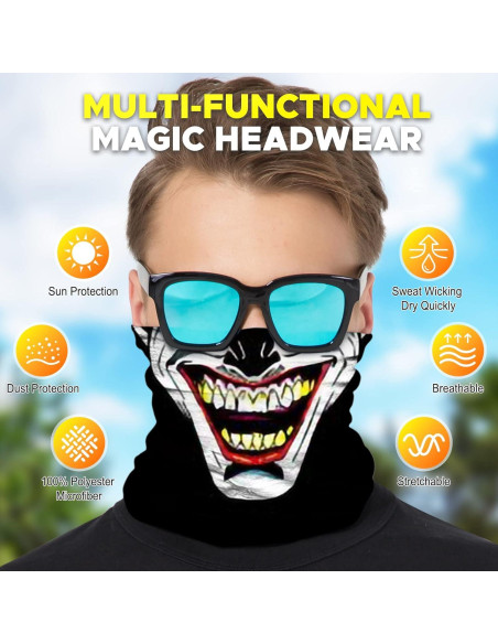 Bandana Multifuncional JOEYOUNG Gaiter Cuello 12 Usos