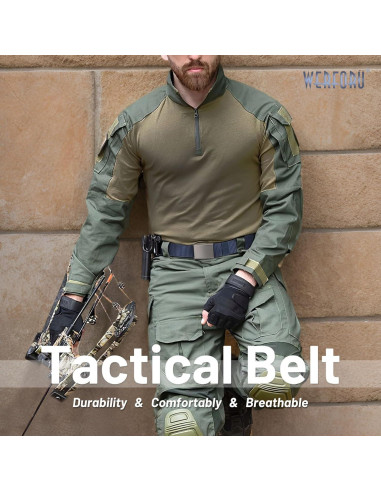 Cinturón Táctico WERFORU Nylon Reversible Ajustable 101-112 cm