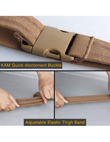 Cinturón Táctico de Muslo IDOGEAR Ajustable 76 cm