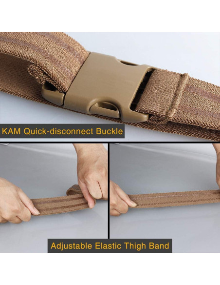 Cinturón Táctico de Muslo IDOGEAR Ajustable 76 cm