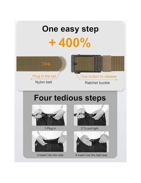 Cinturón de Golf JUKMO Táctico Nylon Hebilla Automática